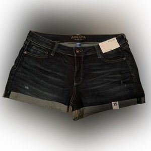 Arizona denim short, size 15, NWT